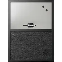 Bi-Silque Magnettafel Black Shadow and Memo Board, für die Wandmontage, rechteckig, MDF Rahmen, v...