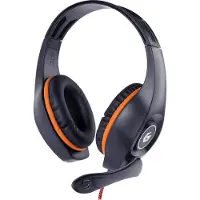Gembird GMB Gaming Headset orange-schwarz mit Lautstärkeregelung, 3,5 mm Klinke
