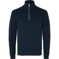 Selected Troyer "SLHDANE LS KNIT STRUCTURE HALF ZIP NOOS" Baumwolle, regular fit