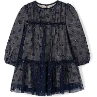 Mayoral Elegantes Kleid 4919 Dunkelblau Regular Fit