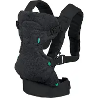 Infantino Flip 4-in-1 Trage mit waschbarem Laetzchen Black Denim