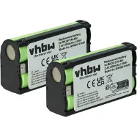 VHBW 2x Akku kompatibel mit Sennheiser SKM 545 G2, SKM 935 G2, SKM 565 G2, SKM 2020-D-U2, SKM 500, SK 500 G4 Mikrofon (1500 mAh, 2,4 V, NiMH)