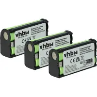 VHBW 3x Akku kompatibel mit Sennheiser EW 372 G3, EW 500 G2, EW 372 G4, EW 372 G2, EW 365 G2, EW 365 G4, EW 365 G3 Mikrofon (1500 mAh, 2,4 V, NiMH)