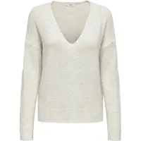 JDY V-Ausschnitt-Pullover "JDYELANORA L/S V-NECK PULLO. KNT NOOS" mit leicht überschnittenen Schultern