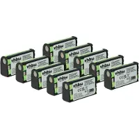 VHBW 10x Akku kompatibel mit Sennheiser EK 300 IEM G2, EK 500 G2, EK 300 IEM G3, EK 500 G4, EW 112 G2, EW 100 ENG G2 Mikrofon (1500 mAh, 2,4 V, NiMH)