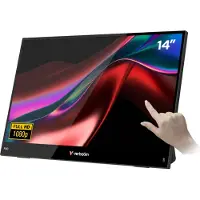 Verbatim Portable 14" FHD Touch Monitor LIGHT, 35,6 cm (14"), LCD, 1920 x 1080 Pixel, Full HD, 16:9, 10 ms