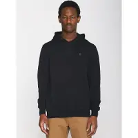 KnowledgeCotton Apparel Hoodie Arvid Basic Hood Badge Herren Sweat Black Jet-M