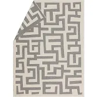 David Fussenegger Wohndecke Plaid LUCA Labyrinth Dunkelgrau