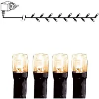 Best Season LED-Lichterkette, 40tlg. Farbe warm white, outdoor, m.Trafo, Kabel:schwarz, 498-16