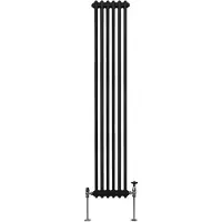 MonsterShop Traditioneller 2-Spalten-Heizkörper - 1800 x 292 mm - Schwarz