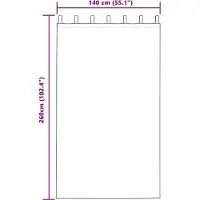 vidaXL Verdunkelungsvorhänge 2 pcs Dunkelgrün 140 x 260 cm Samt