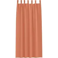 vidaXL Verdunkelungs-Vorhänge mit Ringen 2 stk. Terrakotta Polyester