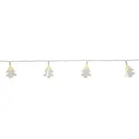 MARELIDA LED Lichterkette Weihnachtsbäume - 10 warmweiße LED - L: 1,35m - Timer - Batteriebetrieb - für Innen