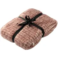 Dutch decor Fransen Plaid 'Phoebe' 130 x 170 cm Pomegranate - Rot