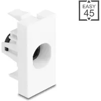 DeLOCK Easy 45 Modul TOSLINK Buchse zu Buchse weiß