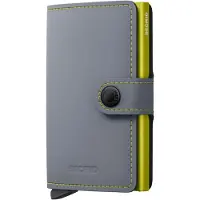Secrid Miniwallet Matte grey & lime