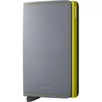 Secrid Slimwallet Matte grey & lime