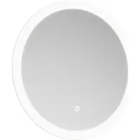 Burgbad Eqio Leuchtspiegel rund, mit umlaufende LED-Beleuchtung, 1 Sensorschalter, 600x25x600mm, SIDM060PN258