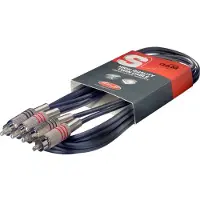 Stagg Zwillingskabel STC060C Cinch auf Cinch 60cm