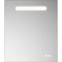 Burgbad Eqio Leuchtspiegel mit LED-Beleuchtung, 1 Sensorschalter, Handyhalter, 600x30x700mm, SIIX060PN258