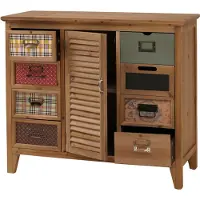 Mendler Apothekerkommode MCW-O63, Schrank Schubladen Etikettenhalter Vintage Shabby Fensterladen 80x91x40cm Korpus natur
