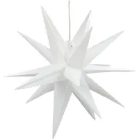 Kaemingk LED Stern Dauerbetrieb BO Outdoor Ø 30cm H.30cm weiss/warmes weiss