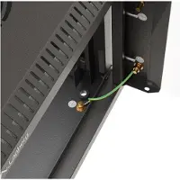 Lanberg WF11-3304-10B, Wandmontiertes Regal, 4U, 30 kg, Sperrschloss, Ablageschienen, Verbessertes Kabelmanagement