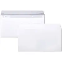 Clairefontaine 500x Umschläge haftklebend 110x220mm/DL, 80g - Weiß 5945C