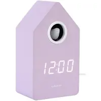 Karlsson - Wecker Cuckoo Led - Violett - 9x9x15.8cm
