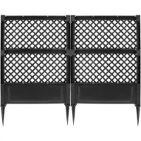 KHW Spalier 2er-Set mit Erdspießen, BxTxH: 100x6x140 cm