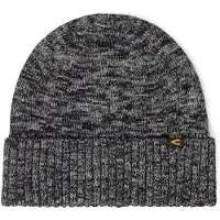 Camel active Beanie aus reiner Baumwolle in Schwarz | Gr.: onesize
