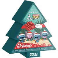 Funko POP! Lilo &amp; Stitch Taschen-vinyl-schlüsselanhänger Feiertagsbox Baum 2025 4 Cm 4 Einheiten