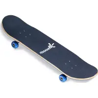 Muuwmi Skateboard ABEC 5, Wave mit Rucksack, bunt, einheitsgrösse