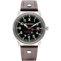 Messerschmitt ME163-80-3 Herrenuhr für Flieger Komet 163 Braun/Schwarz