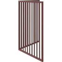 vidaXL 2-tlg. Hundetor Faltbar Braun 160 cm Pappelholz
