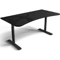 AROZZI Arena Groß Gaming-Schreibtisch - 160 x 82 x 71-81 cm - Gunmetal - Dunkelgrau