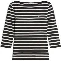 Tommy Hilfiger Bluse New Cody WW0WW40589 Schwarz Slim Fit