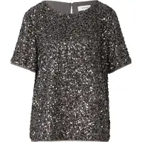 Comma Bluse Elegantes Shirt mit Allover-Pailletten