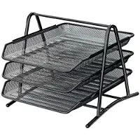 Spree Metal letter tray set 3 bk. BLACK