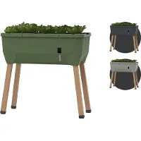 Gusta Garden SAMMY SALAD Hochbeet dunkelgrün (ohne Haube) | Balkonhochbeete von