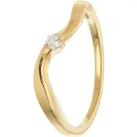 Trendor 21148 Damenring Gold 333/8K mit Zirkonia