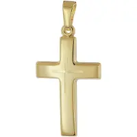 Trendor 21161 Kreuz-Anhänger 585 Gold (14 Karat) 21 mm
