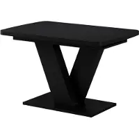 Vicco Esstisch Fenaro Schwarz 120 x 80 cm ausziehbar, Model 58000