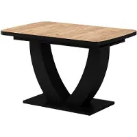 Vicco Esstisch Fenaro Goldkraft Eiche/Schwarz 120 x 80 cm ausziehbar, Model 58025
