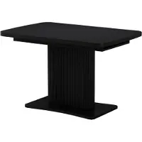 Vicco Esstisch Fenaro Schwarz 120 x 80 cm ausziehbar, Model 58009