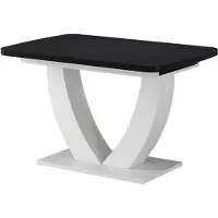 Vicco Esstisch Fenaro Schwarz/Weiß 120 x 80 cm ausziehbar, Model 58035