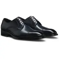 BOSS Derbys aus Leder mit Brogue-Details Grösse 40.5