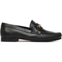Tommy Hilfiger Slipper Th Chain Leather Loafer FW0FW08956 Schwarz