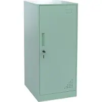 Mendler Spind MCW-P63, Schließfach Wertfachschrank Schließfachschrank Tür Kleiderstange, 90x38x45cm Stahl mintgrün