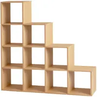 Songmics Bücherregal mit 10 Fächern, Stufenregal, Wohnzimmer LBCB35010Y01